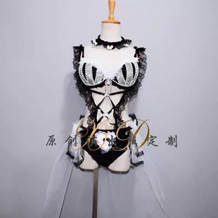演出服定制性感可爱女生蹦迪Rave电音节套装