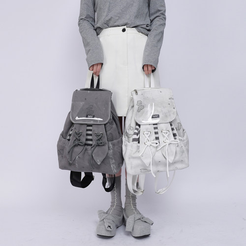 rebirth野生设定兔耳朵双肩包女2026春上课高级痛包可爱包包书包