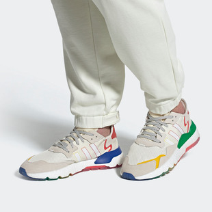 JOGGER男女低帮经典 Adidas 阿迪达斯正品 三叶草NITE FY3235 运动鞋