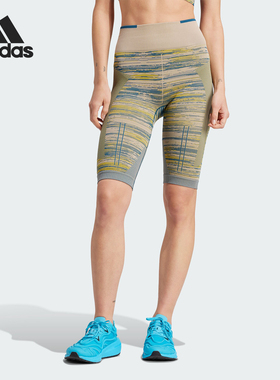 Adidas/阿迪达斯正品 TST 1/2 L 女士时尚紧身健身运动短裤IP8337
