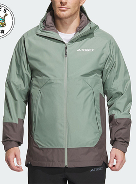 Adidas/阿迪达斯正品户外男士三合一羽绒内胆冲锋衣IP0735