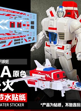 Newage H45火狐 NAH45B镜像黑天火细节水贴纸 小比例玩具色标志