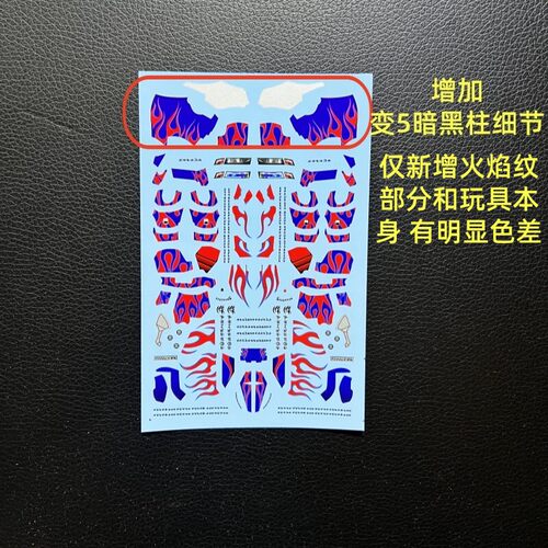 DIY变形金刚柱面通用水贴纸