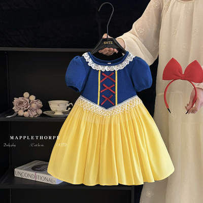 女童连衣裙白雪公主裙甜美礼服裙