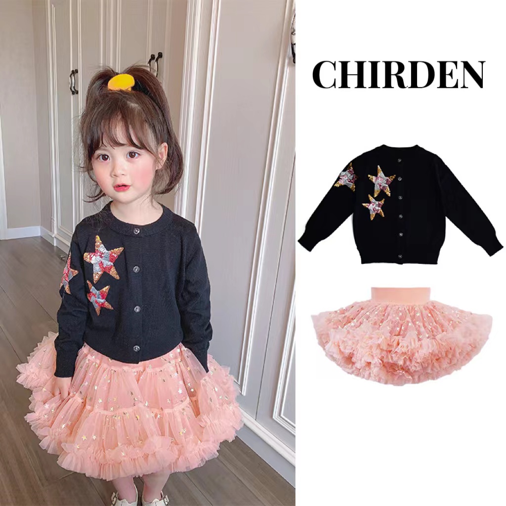 法国女童tutu裙套装春秋款2025新款小女孩洋气时髦毛衣搭配上衣潮,童装/婴儿装/亲子装,套装,淘宝优惠券,粉丝福利购,淘宝优惠卷