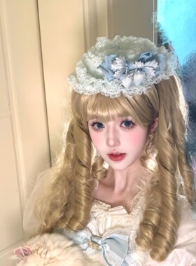 三尾树草莓蝴蝶结小礼帽Lolita配饰可爱蝴蝶结小礼帽原创造花