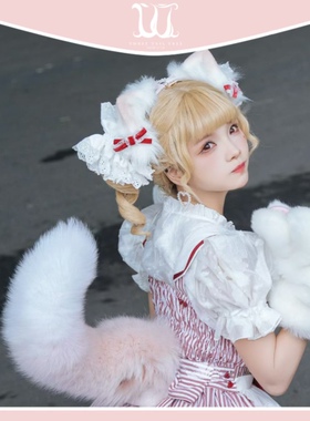 六月预约三尾树正版电动尾巴cos道具Lolita配件可动兽尾定金