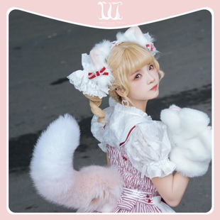 六月预约三尾树正版电动尾巴cos道具Lolita配件可动兽尾定金