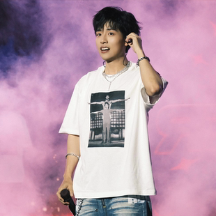 rapeter吴嘉轩同款2025中国新说唱街头重磅朋克休闲宽松半袖T恤