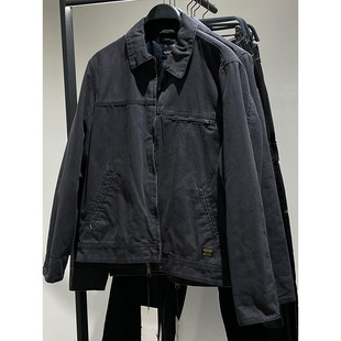 休闲复古夹棉外套1538452 欧美简约厚夹克美式 807 秋冬男装 柜499