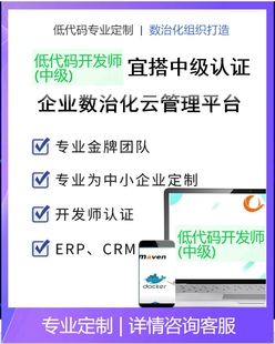 钉钉宜搭中级认证宜搭YIDA低代码开发师认证中级实操考试宜搭认证