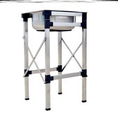 洗手盆架子不锈钢支架简易u水池落地厨房洗手池洗菜盆一体不锈钢