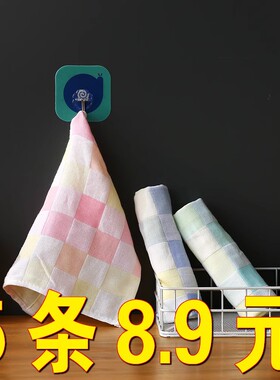 毛巾洗脸纯棉家用全棉儿童纱布小方巾婴儿面巾宝宝四方女方块大人