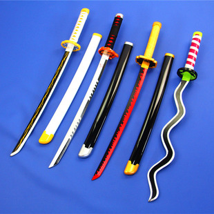 动漫cosplay道具武器炭治郎鬼灭之刃刀鬼灭日轮刀竹刀短款未开刃