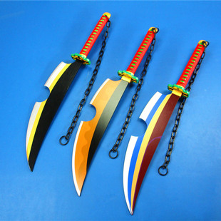 动漫cosplay道具武器炭侍郎鬼灭之刃刀宇髓天元竹刀音柱未开刃