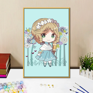 游戏周边手办第五人格数字油画diy填色画手工定制简单涂色丙烯画