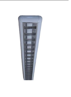 明装长条调光灯盘600led格栅灯1200t8单管双管应急学校教室灯架