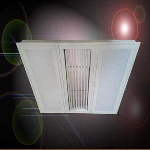 集成风口方形漫反射灯盘led应急灯会议室格栅灯600面板灯t8天花灯