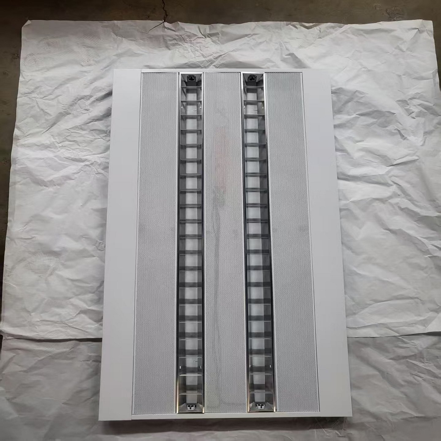 办公照明t8t5长条调光灯盘方形led嵌入应急面包灯600格栅灯带电源