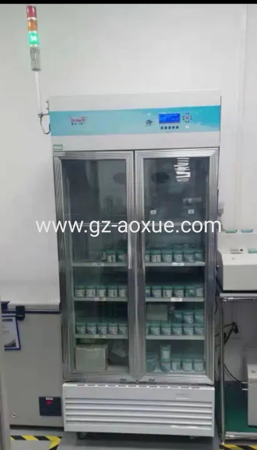 傲雪智能恒温0-10度0-5度锡膏工业胶150L600L单双门药剂存储防爆