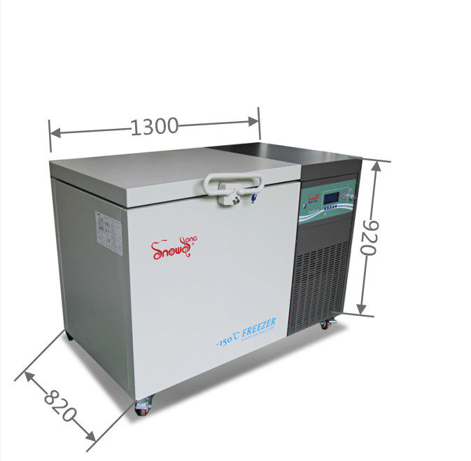 雪颂深低温保存-110度-150℃卧式冷冻机112L超低温冰箱生物安全柜