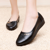 秋冬女鞋 上班休闲外穿浅口低帮妈妈鞋 防水防滑塑料时尚 雨鞋 胶鞋