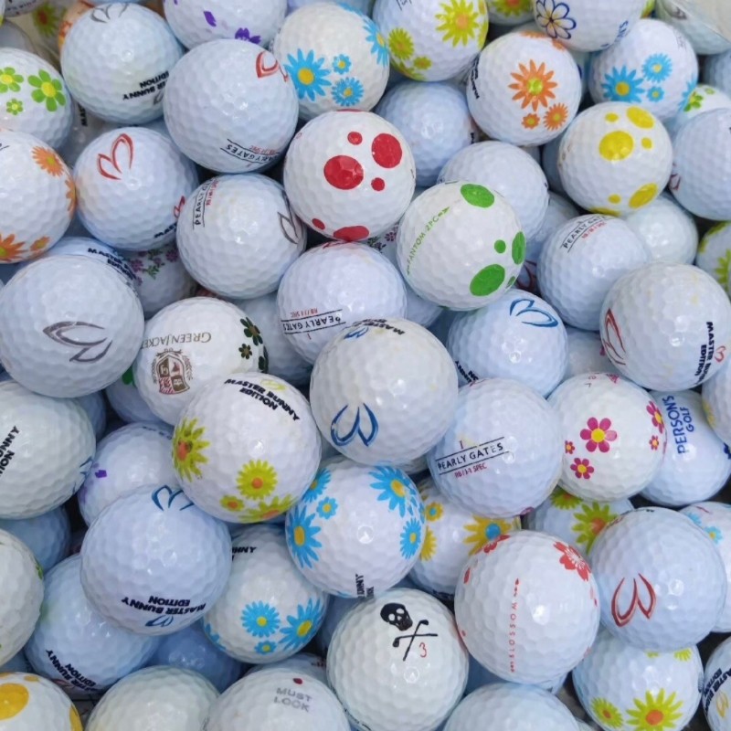 韩国品牌小鸟高尔夫球二手球彩色球花色球网红款限量版樱花高尔夫