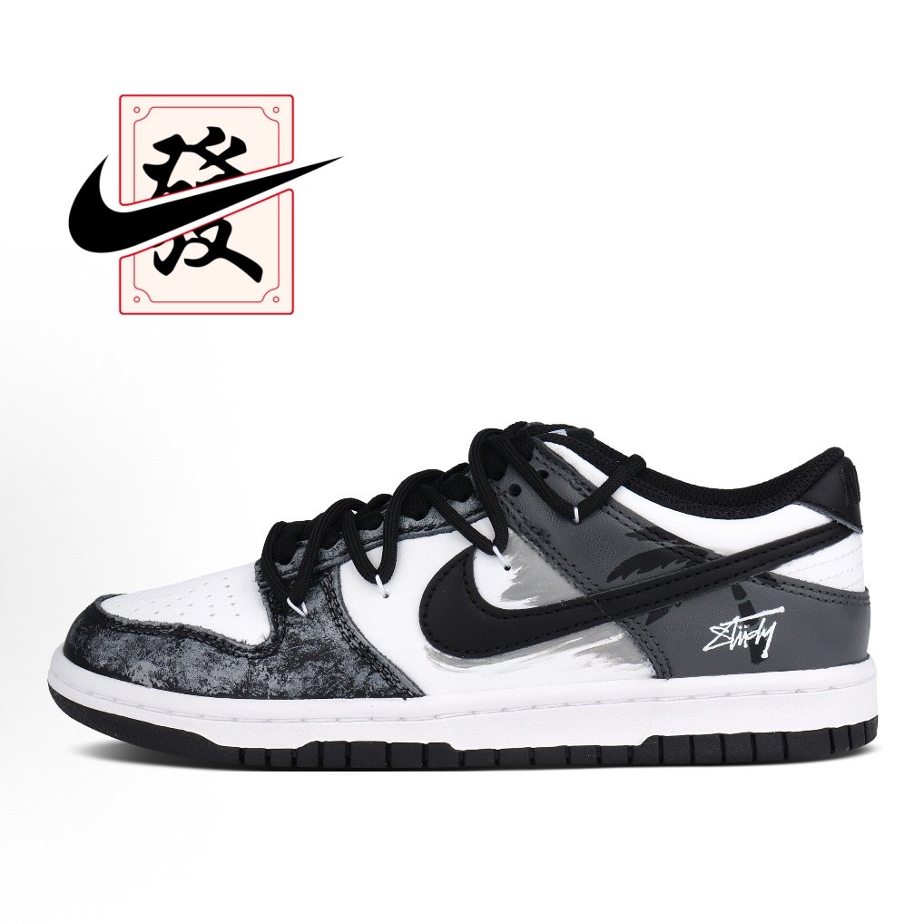 【定制球鞋】欣亮体育 Dunk 夜绘墨韵 复古街头熊猫 板鞋男女同款,运动鞋new,板鞋,淘宝优惠券,粉丝福利购,淘宝优惠卷