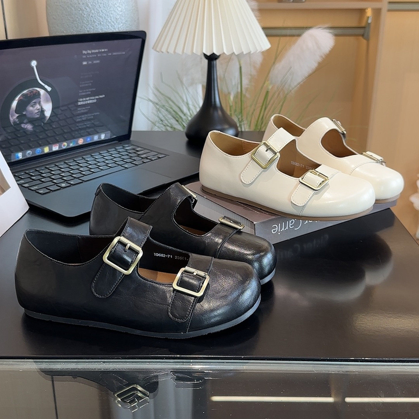 皮面防水内增高勃肯鞋女圆头浅口单鞋2026春季新款软底玛丽珍女鞋,女鞋,勃肯鞋/软木鞋,淘宝优惠券,粉丝福利购,淘宝优惠卷