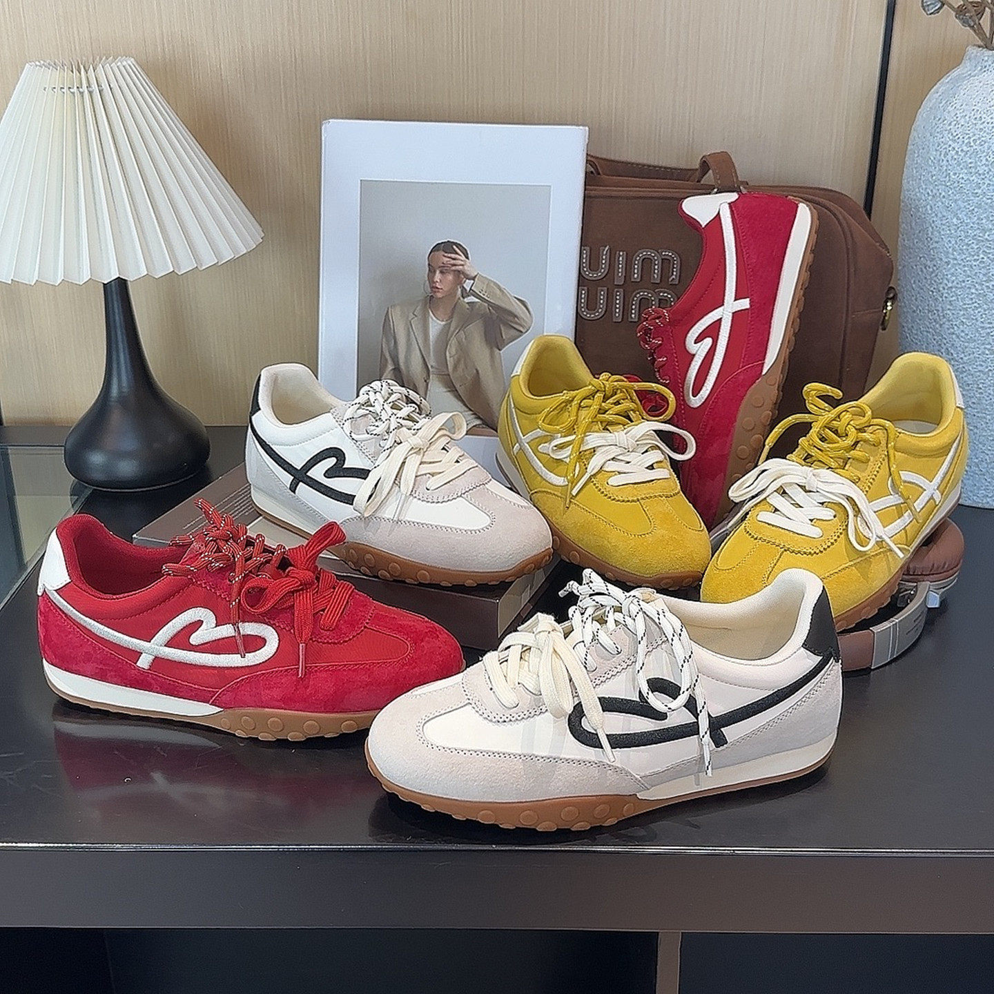 新年复古爱心刺绣2026新款防滑运动内增高百搭休闲德训鞋阿甘鞋女,女鞋,德训鞋,淘宝优惠券,粉丝福利购,淘宝优惠卷