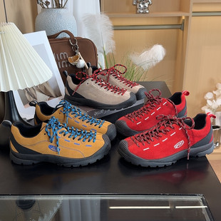 女鞋 复古系带户外登山运动鞋 平底徒步休闲鞋 牛皮软底2026春款 女款