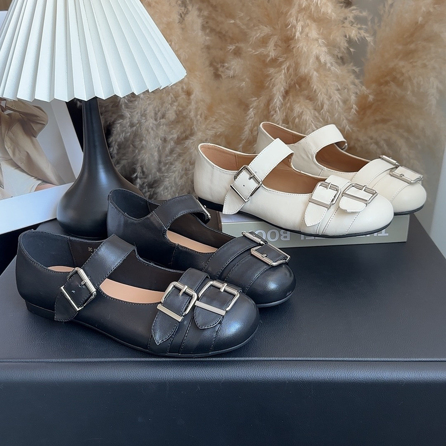 法式小玛丽珍鞋女复古简约高级感浅口小皮鞋平底软底舒适通勤单鞋,女鞋,玛丽珍鞋,淘宝优惠券,粉丝福利购,淘宝优惠卷