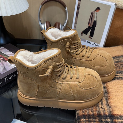 雪地靴冬季百搭保暖加绒短靴