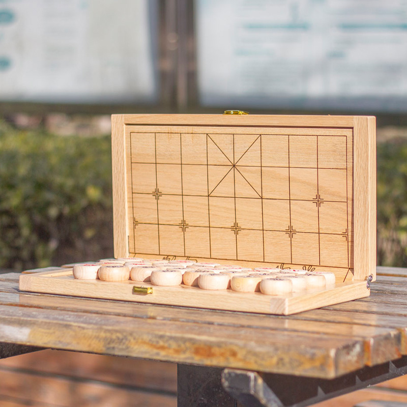 折叠棋盘便携式棋盘实木可升降