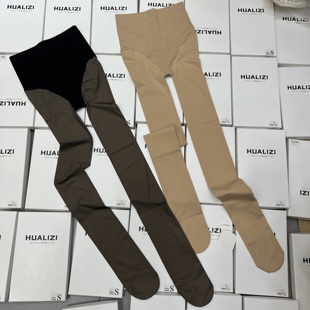 光腿小蛮腰水光肌打底裤 肤色加绒加厚高腰收腹提臀外穿裸感连袜裤