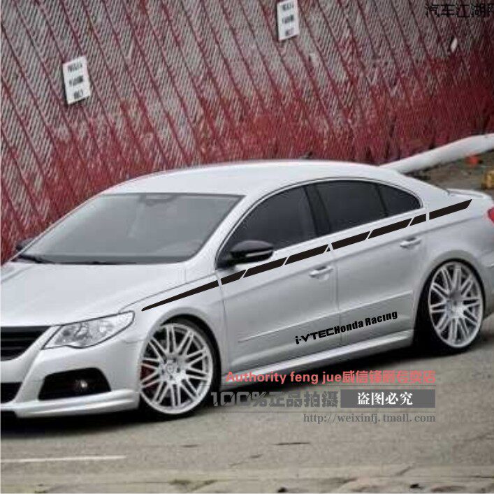 适用于新速腾迈腾帕萨特高尔夫朗逸POLO车身拉花改装汽车贴纸