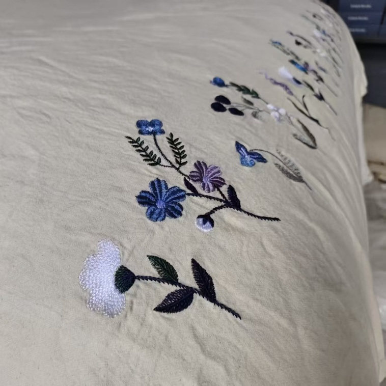 【兰花】 汉麻被套 200*230cm   小提花面料  柔软亲肤