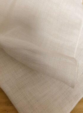 【2只】白色汉麻手绢   洗脸巾  双层汉麻纱布手帕  吸水性好
