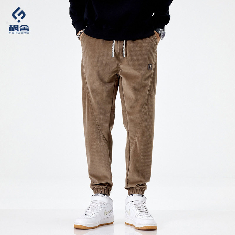 男装 /2026秋冬宽松百搭休闲裤男运动裤抽绳松紧腰束脚裤子男