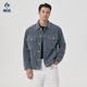 男装 口袋纯棉轻奢宽松牛仔外套 提花牛仔衣工装 2026秋季 新款
