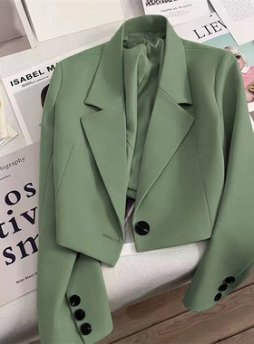 短款西装外套女2026春秋季新款小个子高级设计感百搭跨境西服外套
