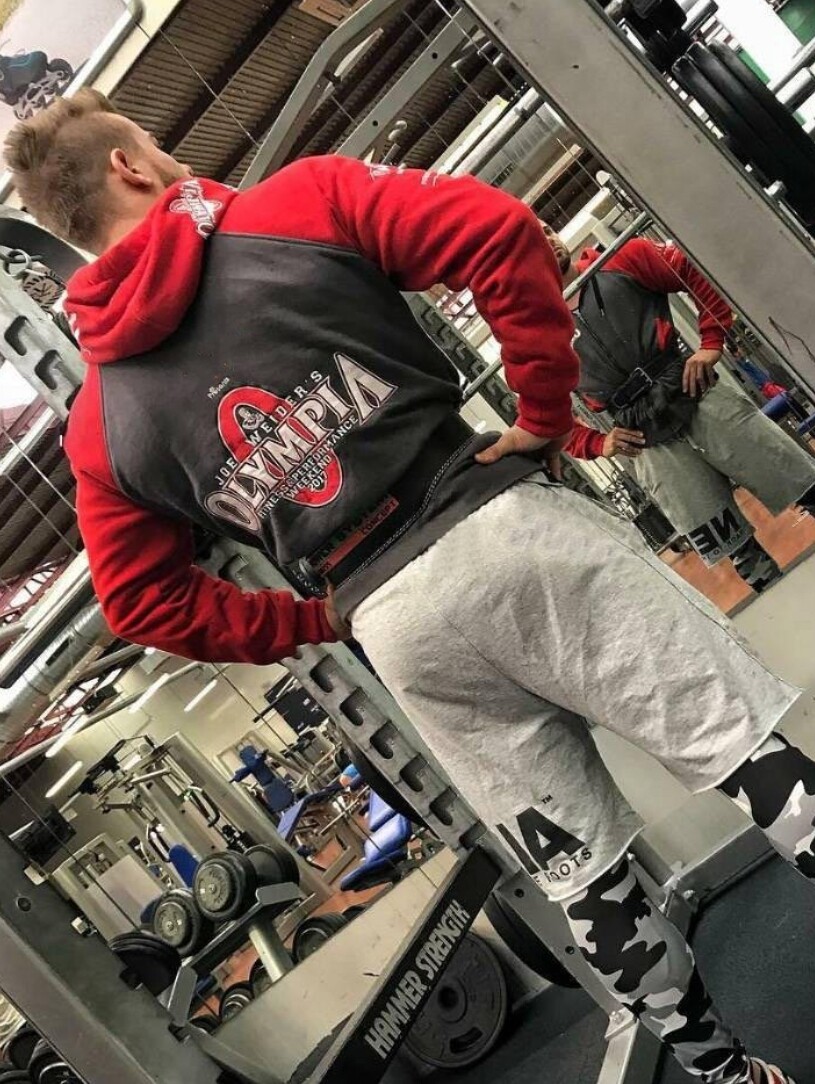 MUSCLE DR. 봄과 가을 후드 지퍼 셔츠 남성 올림피아드 훈련 피트니스 스포츠 레저 컬러 블록 스웨트 자켓