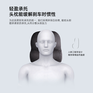 尼罗河 头枕靠枕汽车用护颈枕座椅腰靠垫开车护腰枕头 三层减压