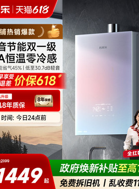 万家乐超安睡燃气热水器一级节能静音恒温天然气R9/RG1可选零冷水