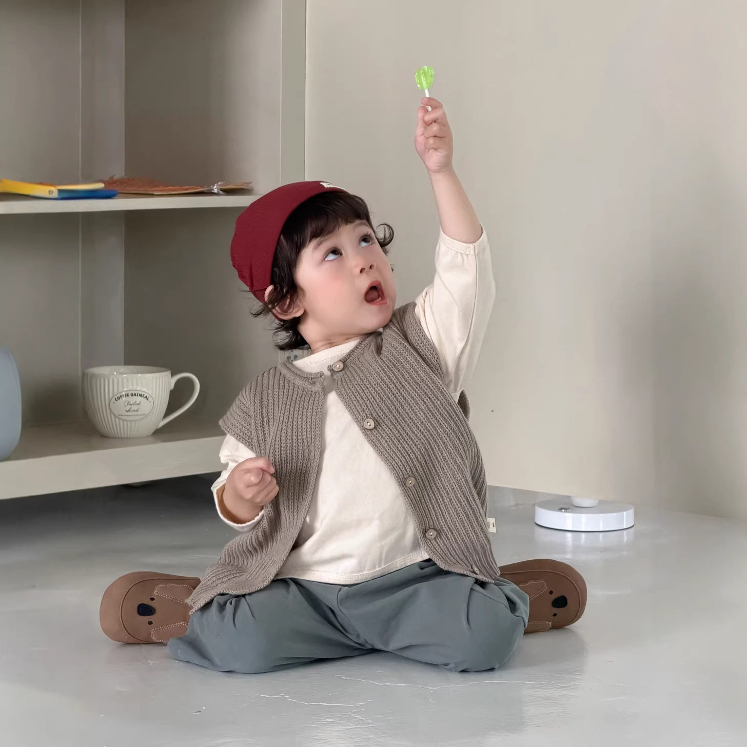 儿童春季服装韩版童装春款儿童马甲2026新款男童卫衣休闲裤套装