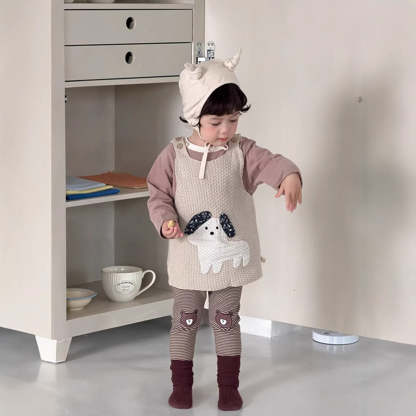 儿童春季服装韩版童装春款儿童针织马甲2026款宝宝衣服男童套装