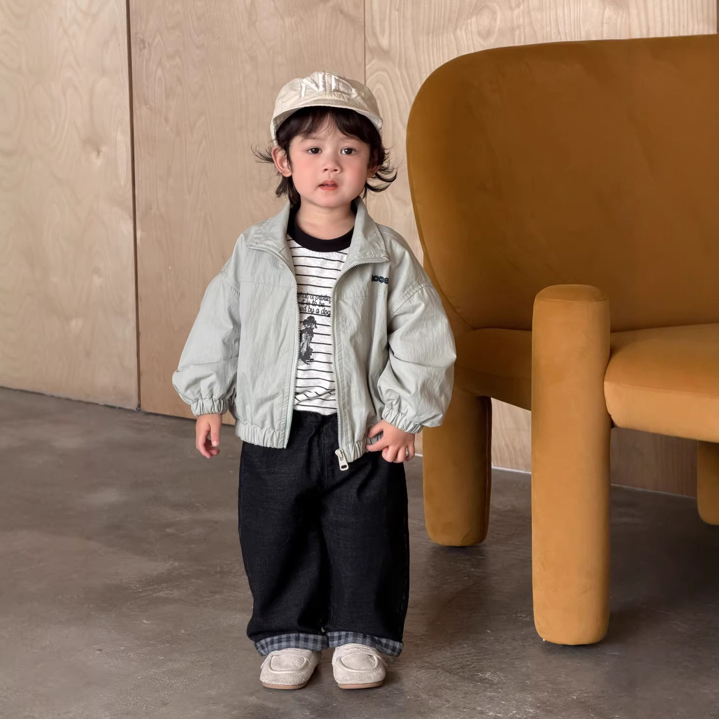 儿童衣服韩版春装宝宝春装2026韩版童装儿童外套男童牛仔裤套装