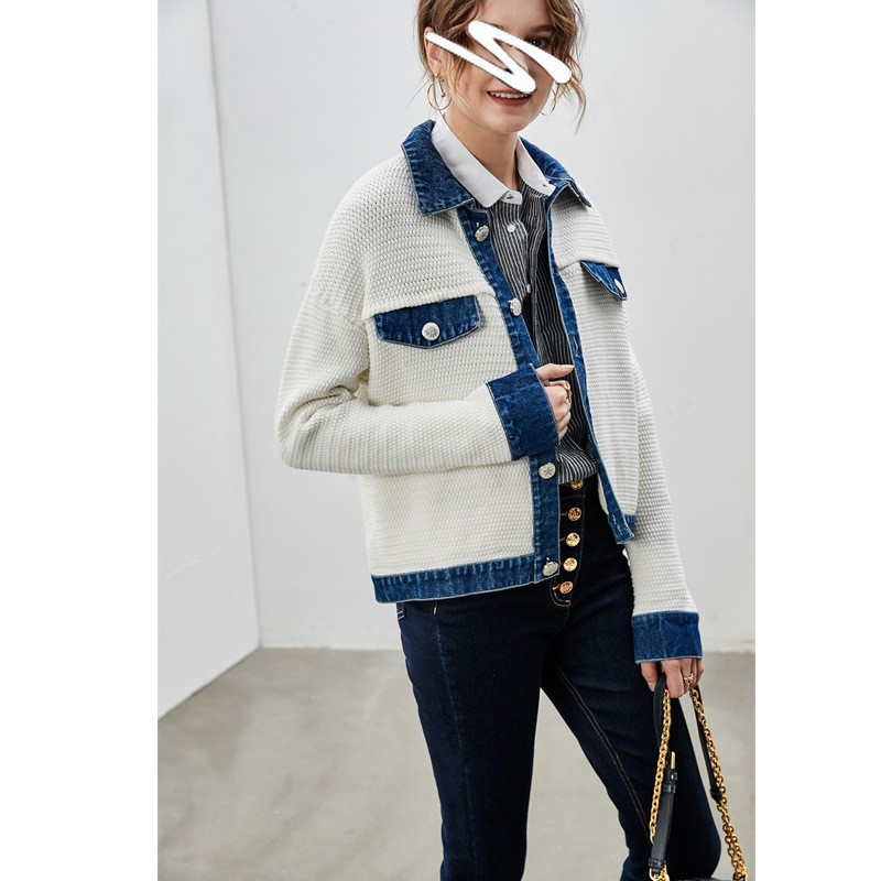 Kalman韩系轻外套牛仔拼接