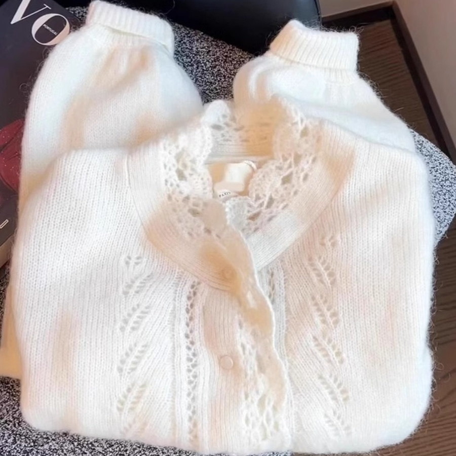 chao级推荐！软糯马海毛针织衫女秋冬2025年新款温柔气质减龄毛衣,女装/女士精品,羊绒衫,淘宝优惠券,粉丝福利购,淘宝优惠卷