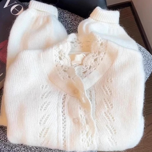 温柔气质减龄毛衣 女秋冬2025年新款 chao级推荐 软糯马海毛针织衫